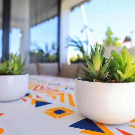 Apartment Colorful Oasis With Sunny Balcony